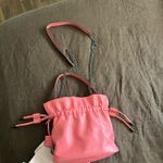 Radley London sunny rise pink leather bucket drawstring crossbody handbag small Photo 8