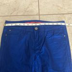 Tinseltown Sapphire Ink Blue Metallic Skinny Jeans Photo 6