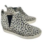 Caslon Leopard Print Suede Leather Ankle Booties Wedge Sneakers Casual Size 10 Photo 0