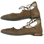 Ecco  Shape Pointy Ballerina Ankle Tie Flats‎ Camel US 9.5 EU 41 Photo 3