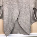 Loft Women’s Wool Blend Gray Button-Up Versatile Cape Poncho Sweater Photo 4