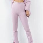 ZARA NEW‼️  FLAT PANTS WITH SLITS LILAC SIZE XS Photo 0