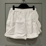 TERRY NWT White Terrycloth Cruise Shorts Photo 4