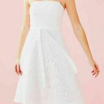 Lilly Pulitzer  Sienna white lace strapless dress Photo 0