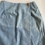 Vintage Rare Juli Original Designs Wrap Fringe Skirt Blue Red Photo 4