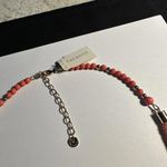 Talbots  Pink Bead Long Beaded Necklace Gold Tone $59 NWT Photo 4