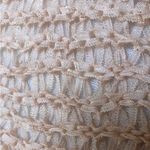 Chico's Travelers Open Front Long Line Cardigan Fringe Peach Metallic Size L (2) Orange Size L Photo 4