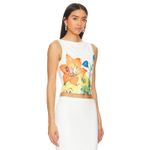 RUNAWAY THE LABEL  Primrose Top in White Flower Size‎ Small Photo 9