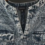 Who What Wear acid wash denim dress with pockets size Medium Photo 1