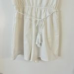 Francesca's Blue Rain White Aztec Print Romper Size XS LIKE NEW Photo 2