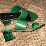 French Connection  Emerald Green Mules. NWOB Size 8.5 Photo 2