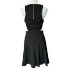 Amanda Uprichard Black Juliette Sleeveless Fit And Flare Cutout Dress Sz M Photo 5