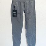 NVGTN Navi Gray Seamless High Waisted Compressive Waist Button Contour Leggings Photo 3