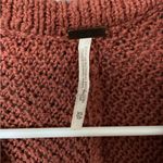 Free People  women’s  Cozy orange Rust Sweater,  cotton blend size XS Photo 7
