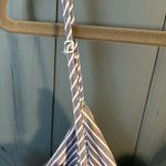 Lulus NWOT Lulu Blue/White Striped Midi Dress, Sz L Photo 2