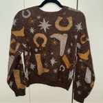 ZARA  Metallic Western Sweater Photo 1