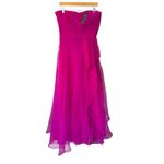 Theia Teresa Strapless Draped Tulle Gown‎ Zinnia Size 10 NWT Pink Photo 3