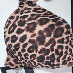 Frederick's of Hollywood Leopard Print Push-Up Bra Size 36C NWT Lingerie Shower Photo 1