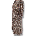 Luxology  ~ Women's S Dress ~ Short Sleeves/V Neck/Pull Over/Pink & Cream Flower Photo 3