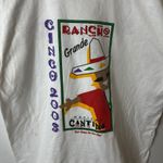 2003 Vintage Y2K Cinco Rancho Mexico T Shirt White Large L Summer Mexican Solid Photo 7