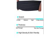 High Waist Yoga Pants with Pockets Workout Running Capri Leggings Dark Gray S Photo 4