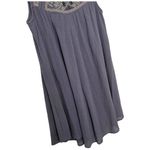 Altar'd State  Embroidered Tassel Swing Sleeveless Lined Tank Dress Blue S Photo 6