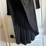 NWT Reborn Women’s Black Hi Low Hem Top Peplum Blouse Shirt Dress Sz Large Photo 4
