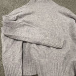 Free People  Light Gray Ribbed Sweater Photo 0