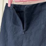 ZARA  Basic Jacquard Paisley Mini Skirt Navy Blue XS Chic Preppy Academia Coastal Photo 3