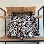 J.Crew  Linen Cotton Black Dot Print Ruffle Hem Short w/Pockets, 8 Photo 2