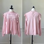 Grace + Karma Pink Babydoll Swing Long Sleeve Blouse M Size M Photo 1