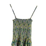 Solid & Striped Kennedy Green Floral Smocked Laser Cut Sleeveless Midi Dress XS Photo 10