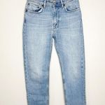 Acne Studios Womens Jeans High Rise Slim Fit Cropped Melk Light Blue 26 EU 30 Photo 3