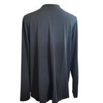 J. Jill Wearever Cardigan Jersey Duster Sweater Top Black Open SZ M Soft Slinky Size M Photo 5