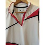 IZOD Women's  Golf Sleeveless Top M White Red Photo 2