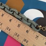 J. Crew Blue Crystal Pave Bracelet NWOT Photo 1