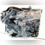 Cowgirl Dream Denim Designer Decorated Shoulder Bag Blue Photo 7
