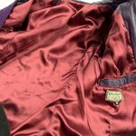 Gloria Lopez Sauque Suede Leather Jacket Purple Size M Photo 3