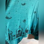 Disney Aladdin Teal Cardigan Sweater with Waterfall Design open front w design Photo 9