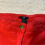 H&M Red Stretchy Jeans Size 14 Photo 9