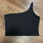 Joah Brown  one shoulder black crop top! Photo 2