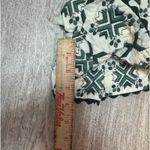 ZARA  Embroidered Shorts Womens Size M Green Geometric Pattern High Waisted Photo 5