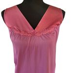 Vanity Fair Vintage Pink Satin Slip Dress - Size Large - Made in USA Photo 1