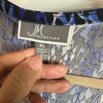 JM Collection  Size XL Polyester Blue Black Snake Print Open Cardigan Ring Detail Photo 8