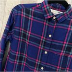 Old Navy Classic Flannel Button-Down Boyfriend Fit Shirt XS Casual Dressy EUC Photo 3
