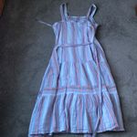 Crown & Ivy  Striped Linen Dress SIZE Mp Photo 4