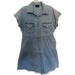 VICI Sunol Tiered Button Down Chambray Denim Dress Size Small Photo 1