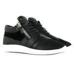 Giuseppe Zanotti Megatron Nero Black leather mesh Sneakers Size 36 MSRP: $795 Photo 2