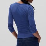 Gap  Mini Rib Crewneck shirt in “New England Sky Blue” Photo 2