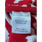 Yoana Baraschi Petaluma Fit & Flare Floral Sweater Knit Dress S Petite Red Ivory Photo 8
